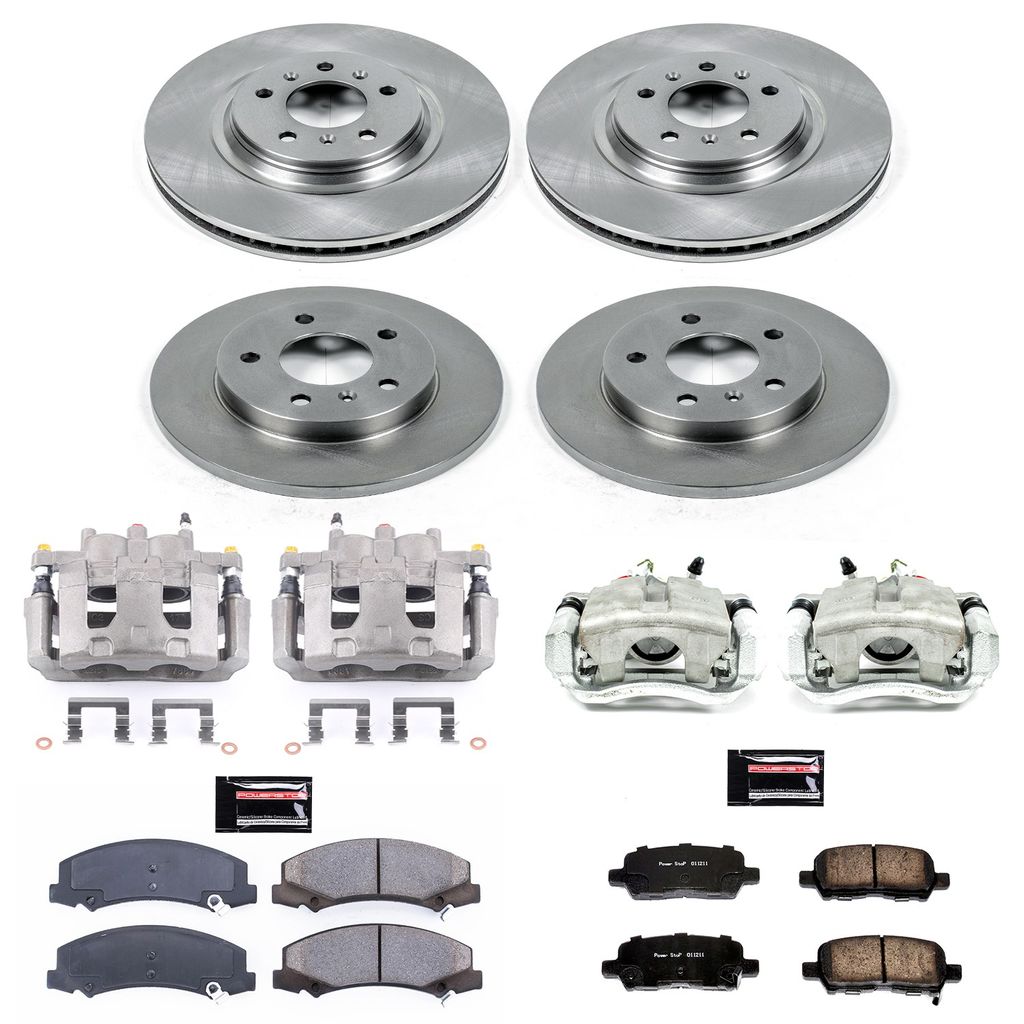 PowerStop KCOE5514 - OE Stock Replacement Brake Pad, Rotor and Caliper Kit