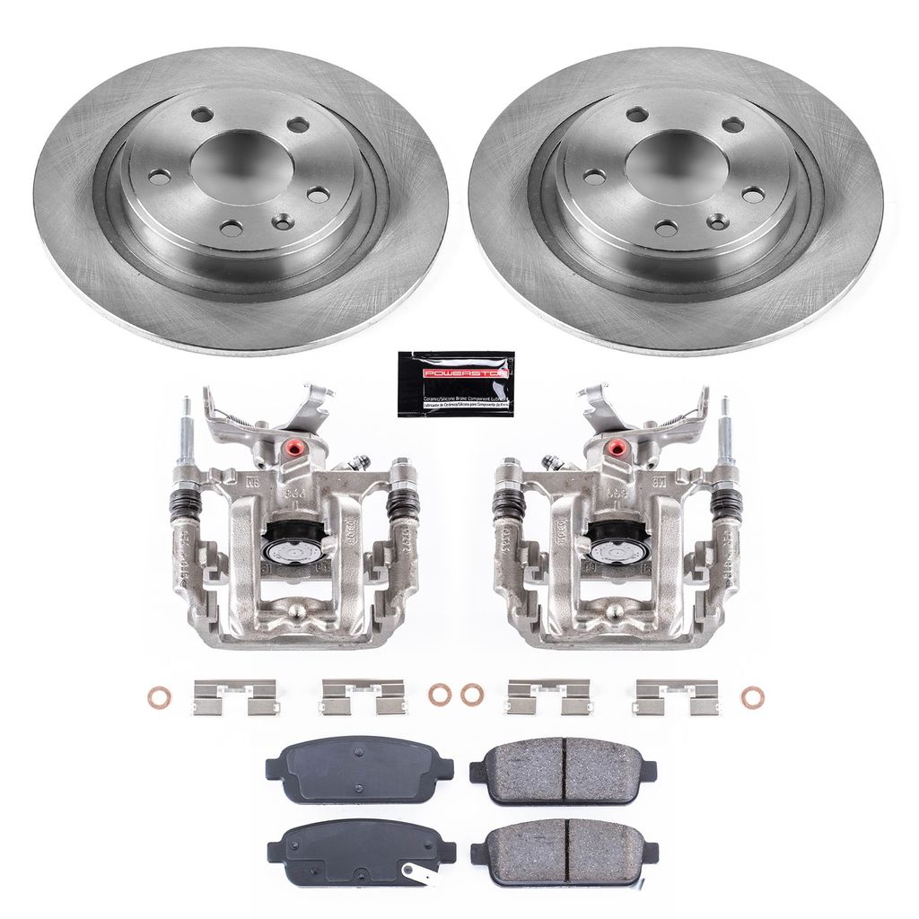 PowerStop KCOE5552A - OE Stock Replacement Brake Pad, Rotor and Caliper Kit