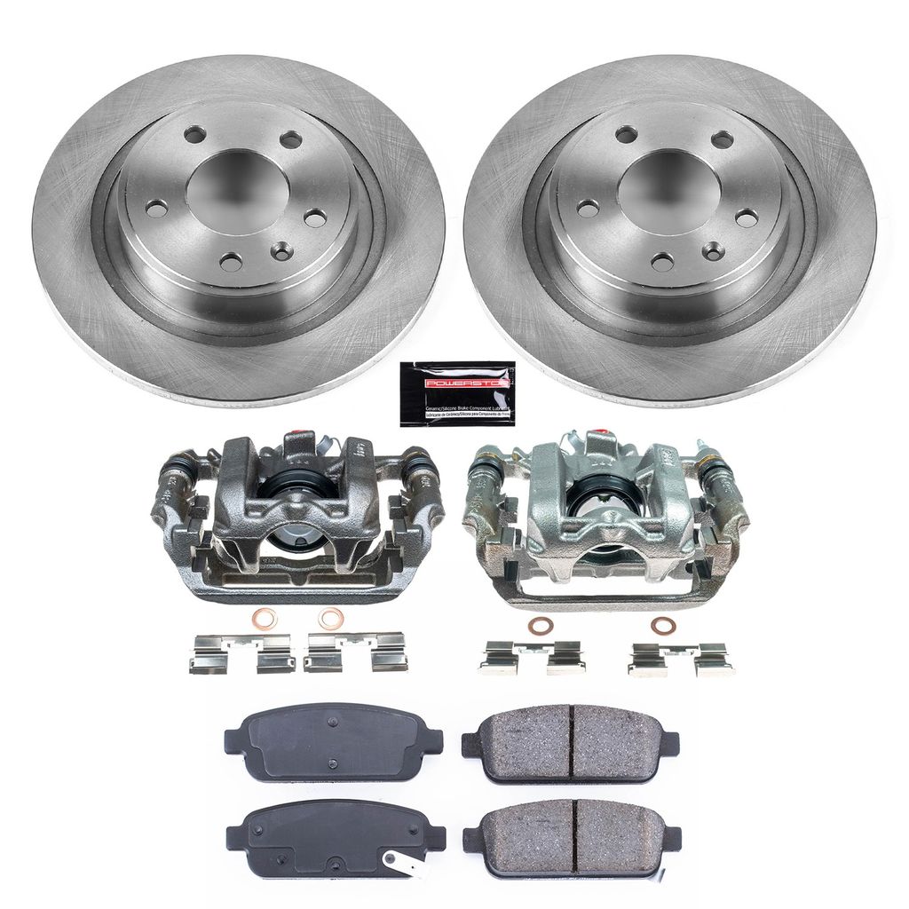 PowerStop KCOE5552B - OE Stock Replacement Brake Pad, Rotor and Caliper Kit