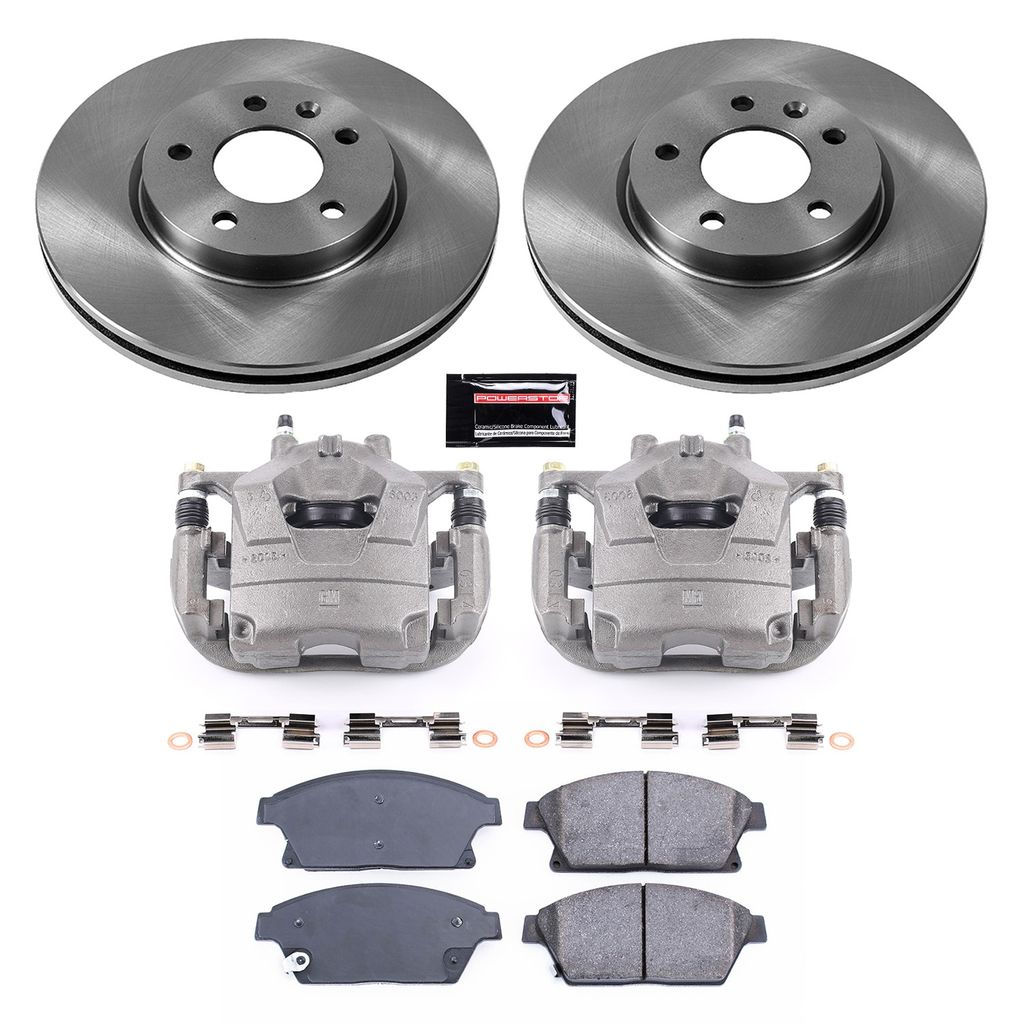 OE Stock Replacement Brake Pad, Rotor and Caliper Kit