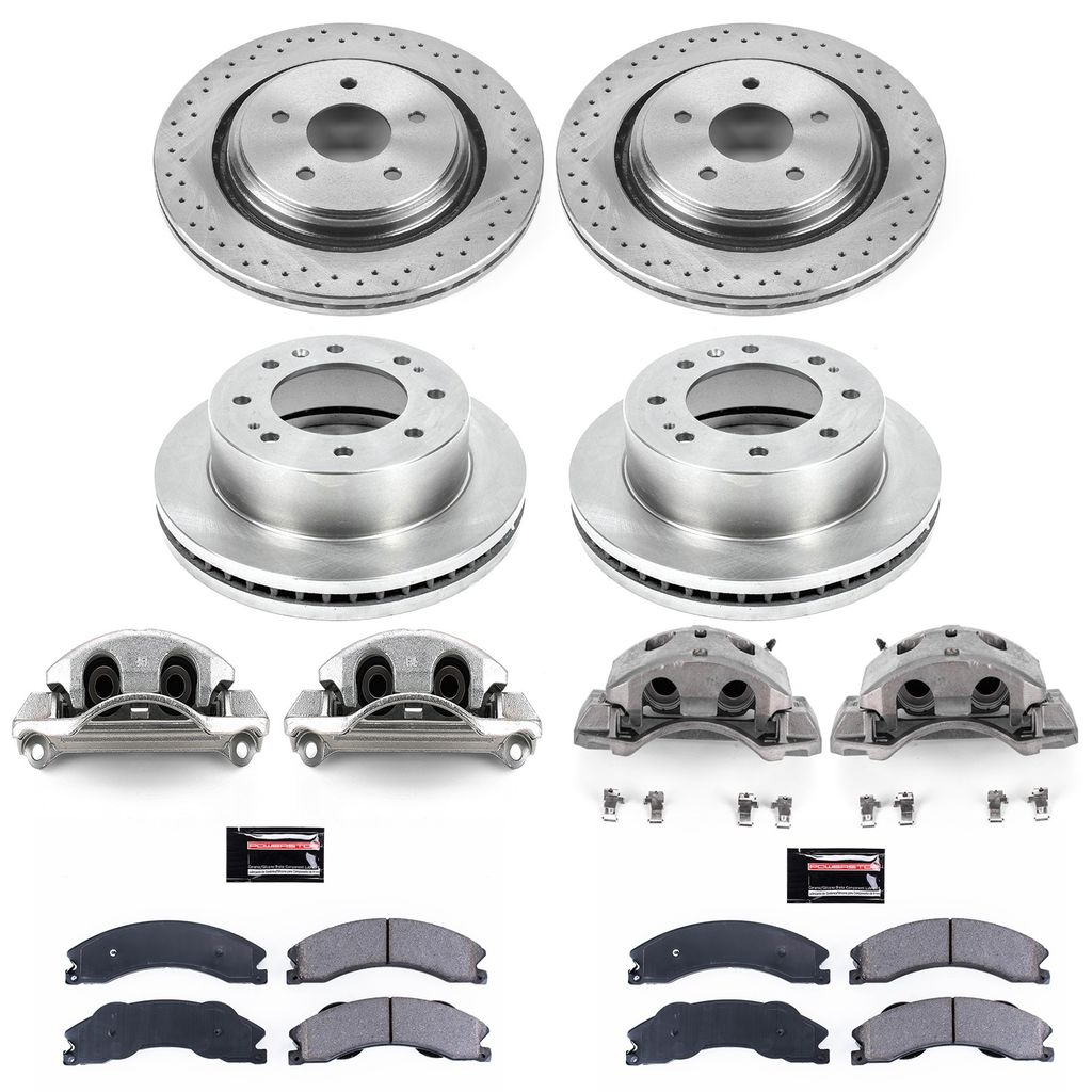 PowerStop KCOE5561 - OE Stock Replacement Brake Pad, Rotor and Caliper Kit