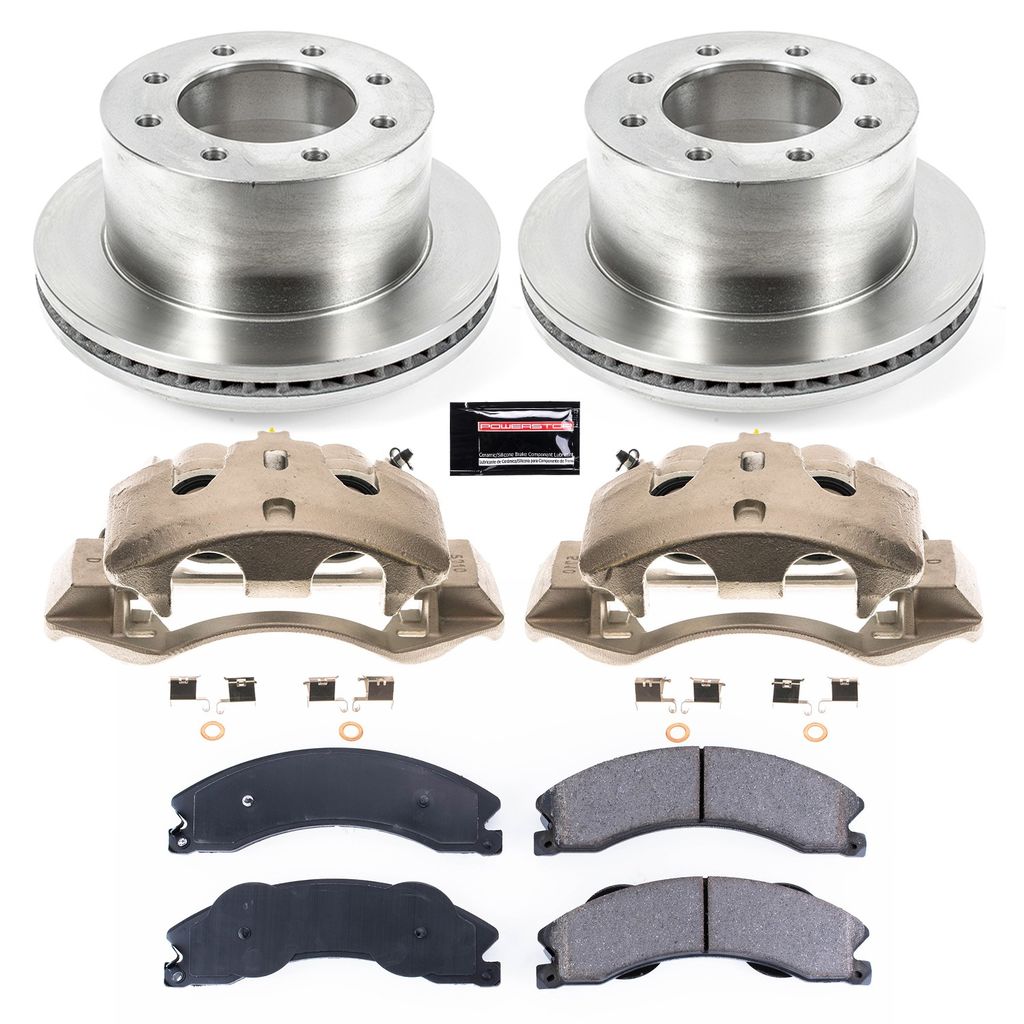 PowerStop KCOE5562 - OE Stock Replacement Brake Pad, Rotor and Caliper Kit