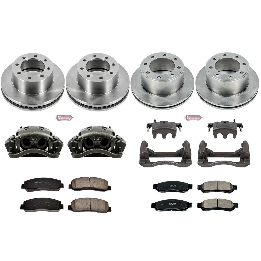 PowerStop KCOE5573 - OE Stock Replacement Brake Pad, Rotor and Caliper Kit