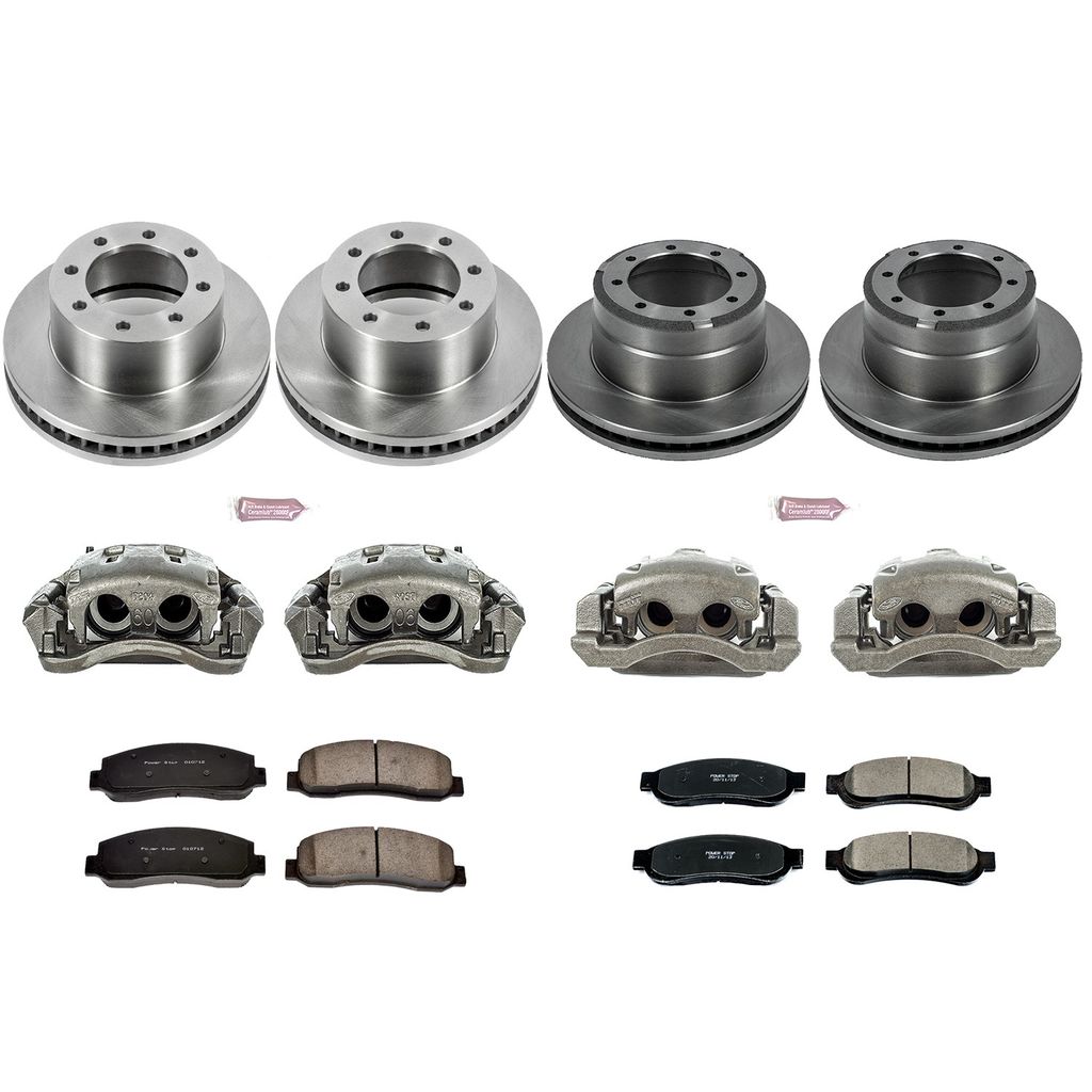 PowerStop KCOE5574 - OE Stock Replacement Brake Pad, Rotor and Caliper Kit