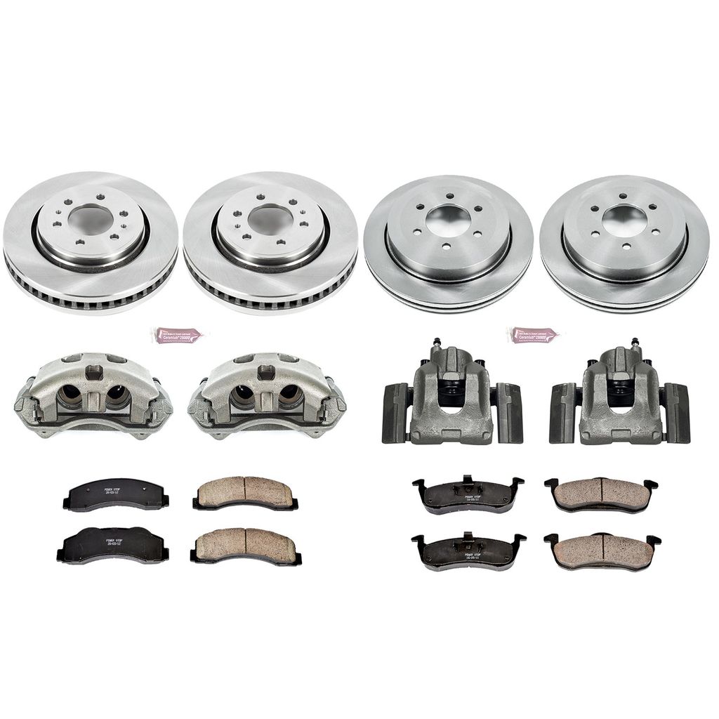 PowerStop KCOE5577 - OE Stock Replacement Brake Pad, Rotor and Caliper Kit