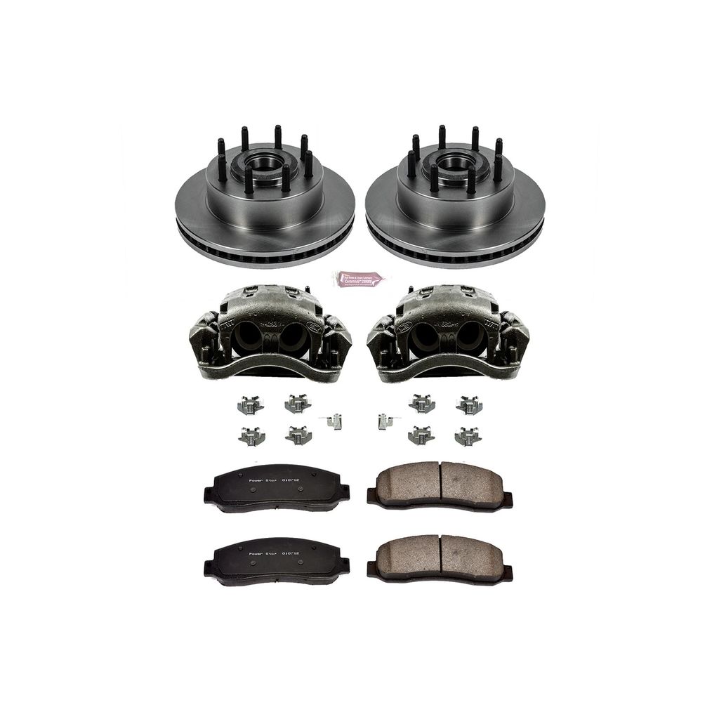 OE Stock Replacement Brake Pad, Rotor and Caliper Kit