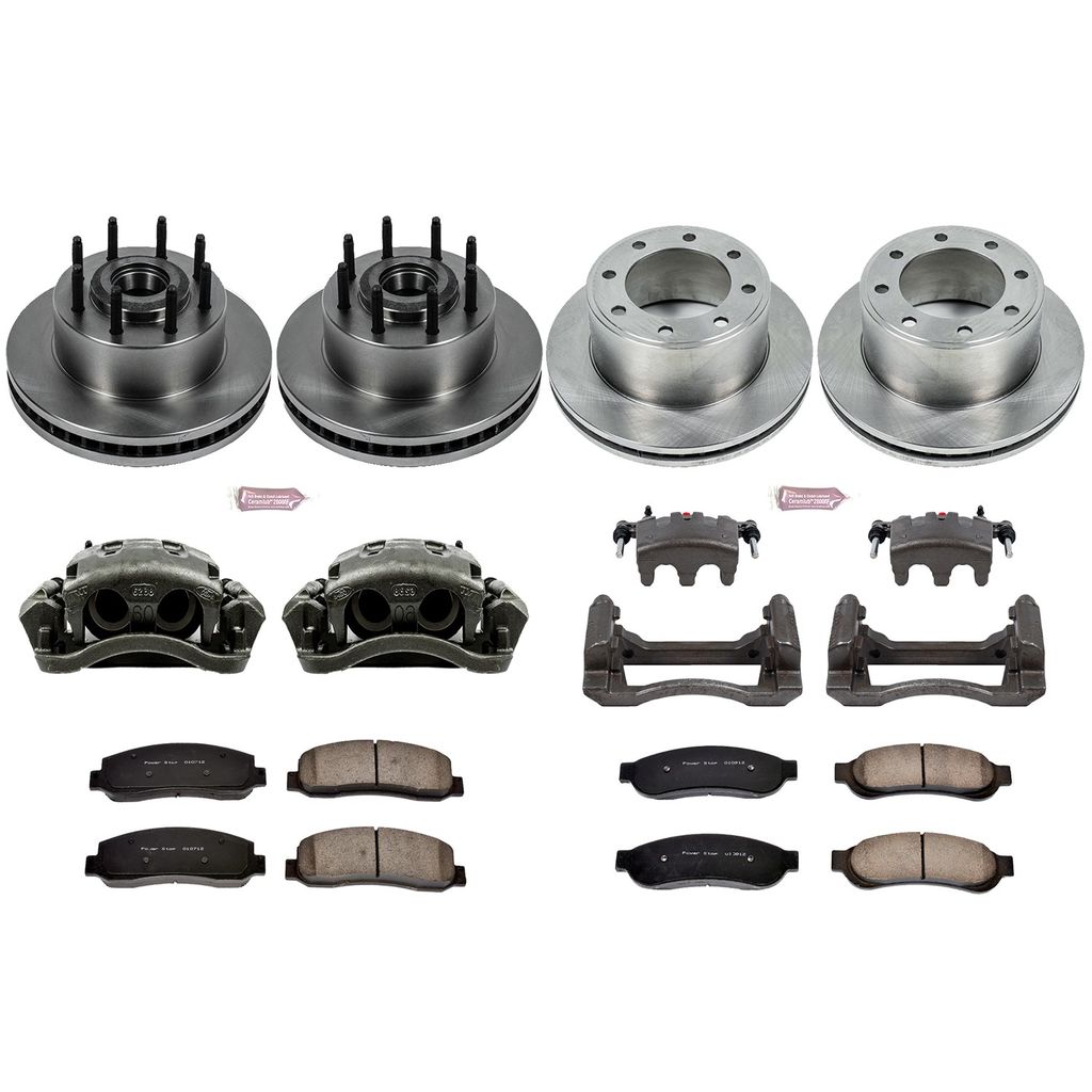 PowerStop KCOE5586 - OE Stock Replacement Brake Pad, Rotor and Caliper Kit