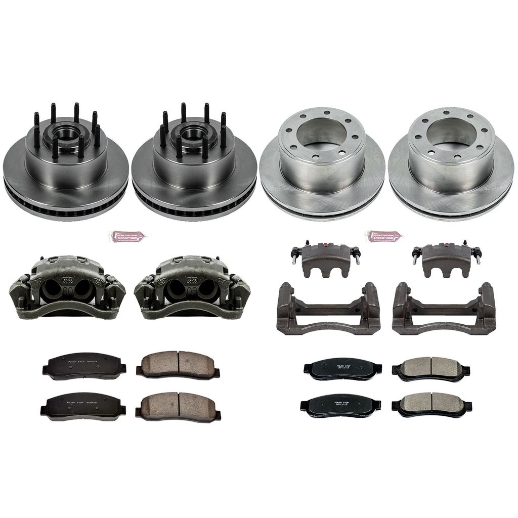 PowerStop KCOE5587 - OE Stock Replacement Brake Pad, Rotor and Caliper Kit