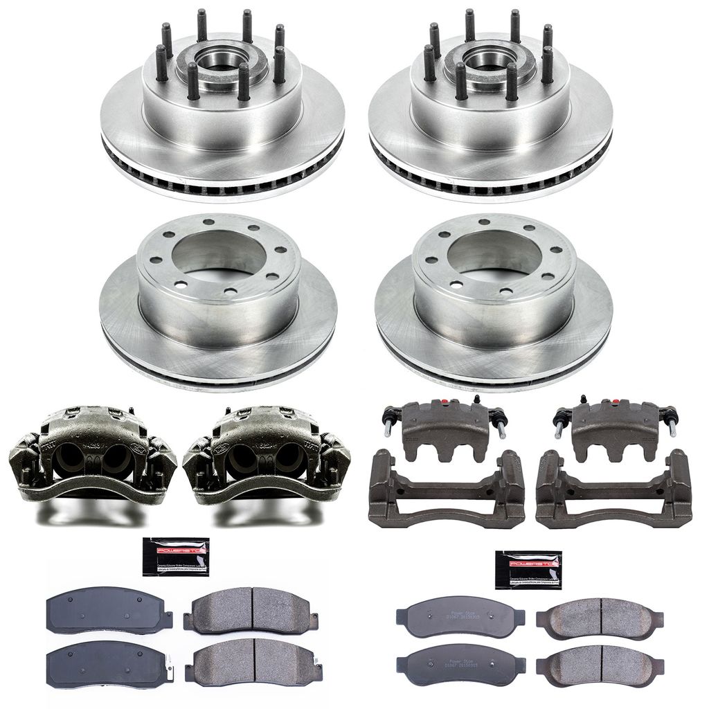 PowerStop KCOE5589 - OE Stock Replacement Brake Pad, Rotor and Caliper Kit