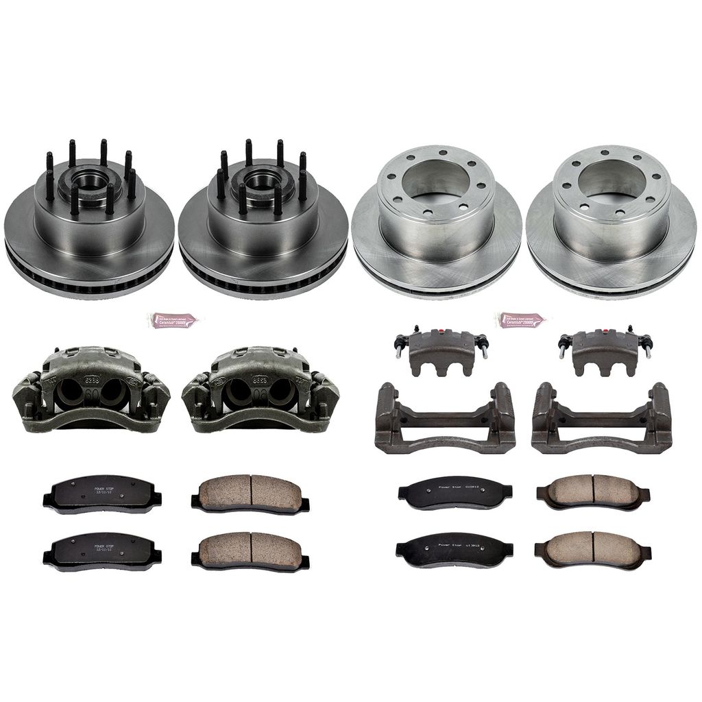 PowerStop KCOE5590 - OE Stock Replacement Brake Pad, Rotor and Caliper Kit