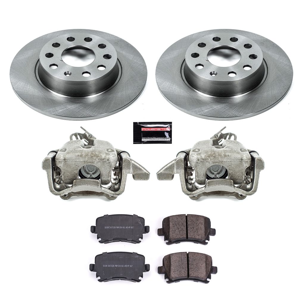 OE Stock Replacement Brake Pad, Rotor and Caliper Kit