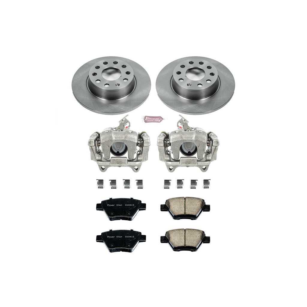 OE Stock Replacement Brake Pad, Rotor and Caliper Kit