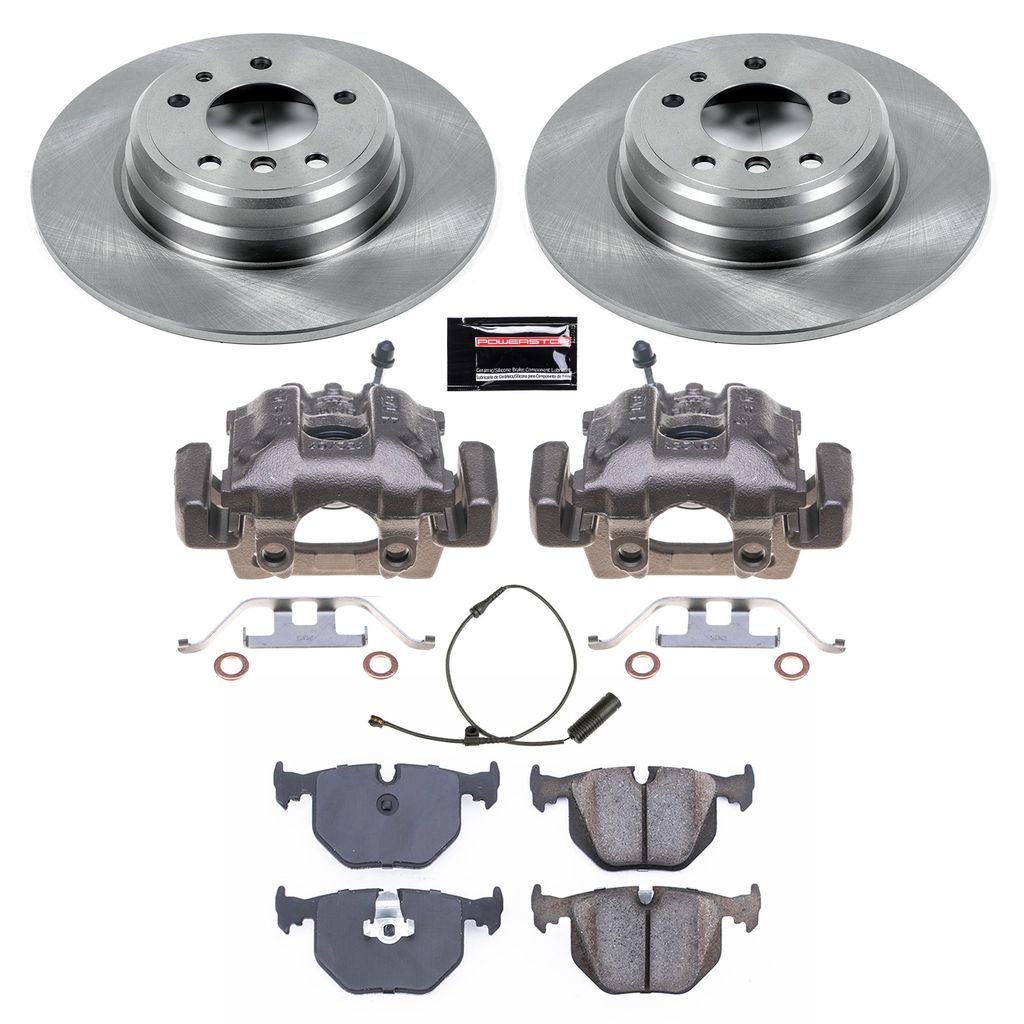 PowerStop KCOE5711 - OE Stock Replacement Brake Pad, Rotor and Caliper Kit