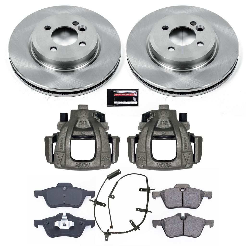 PowerStop KCOE5724 - OE Stock Replacement Brake Pad, Rotor and Caliper Kit