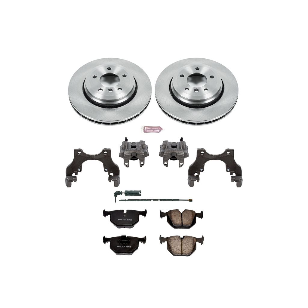 PowerStop KCOE5729 - OE Stock Replacement Brake Pad, Rotor and Caliper Kit