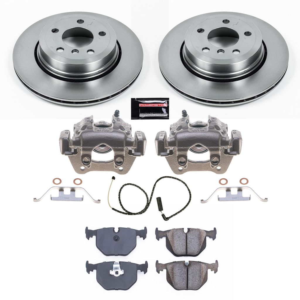 PowerStop KCOE5738 - OE Stock Replacement Brake Pad, Rotor and Caliper Kit