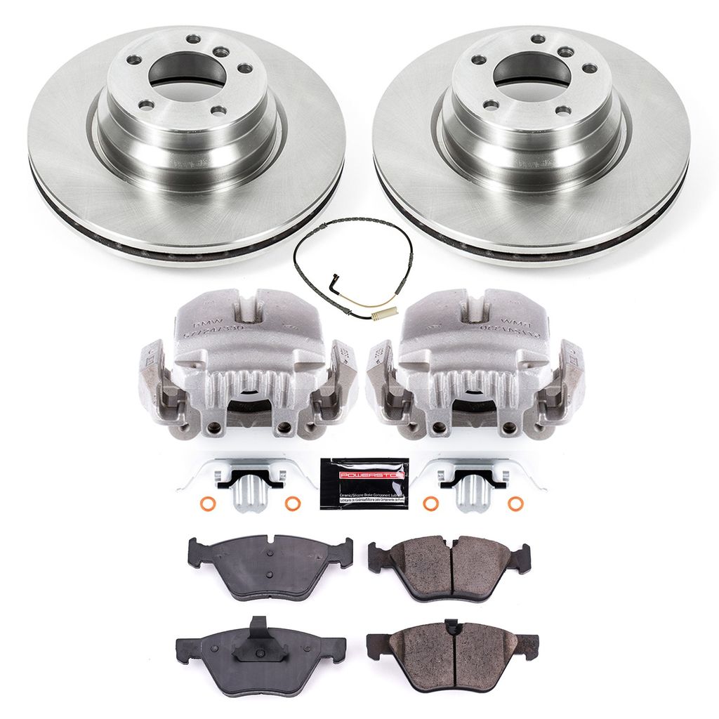 PowerStop KCOE5767 - OE Stock Replacement Brake Pad, Rotor and Caliper Kit