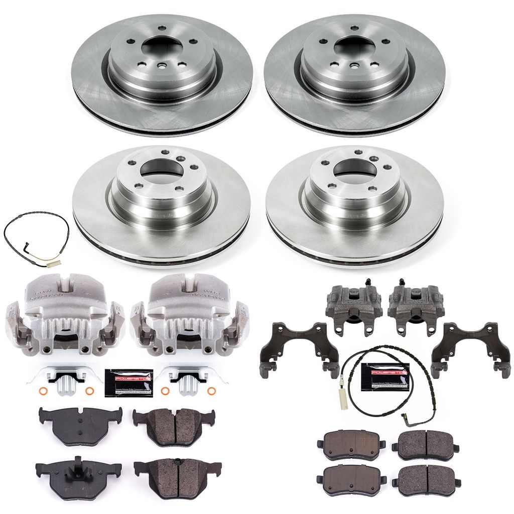 PowerStop KCOE5768 - OE Stock Replacement Brake Pad, Rotor and Caliper Kit