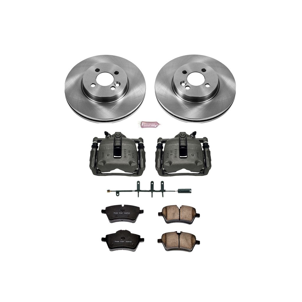 PowerStop KCOE5784 - OE Stock Replacement Brake Pad, Rotor and Caliper Kit