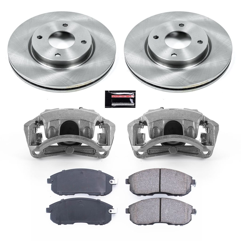 PowerStop KCOE5817B - OE Stock Replacement Brake Pad, Rotor and Caliper Kit