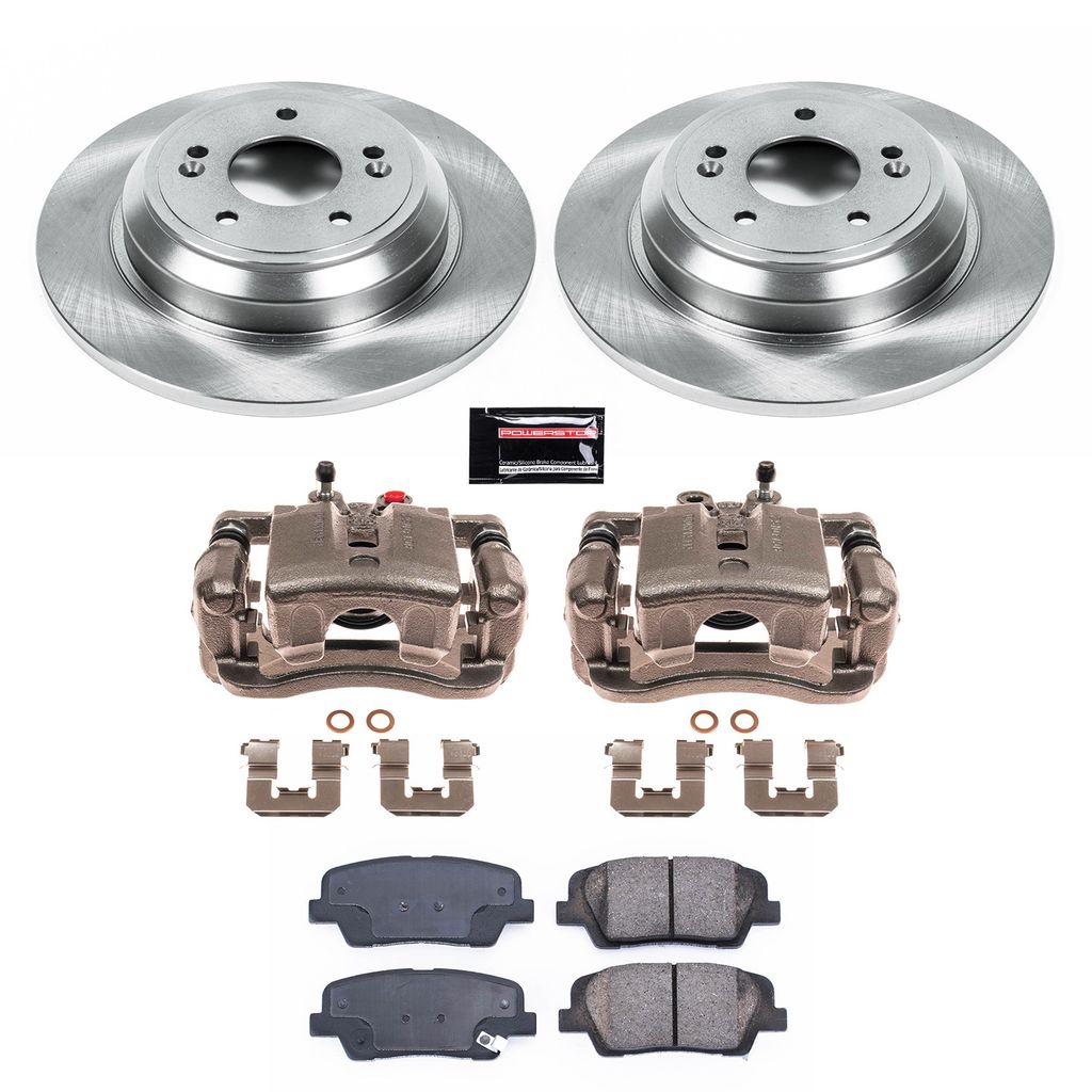 OE Stock Replacement Brake Pad, Rotor and Caliper Kit