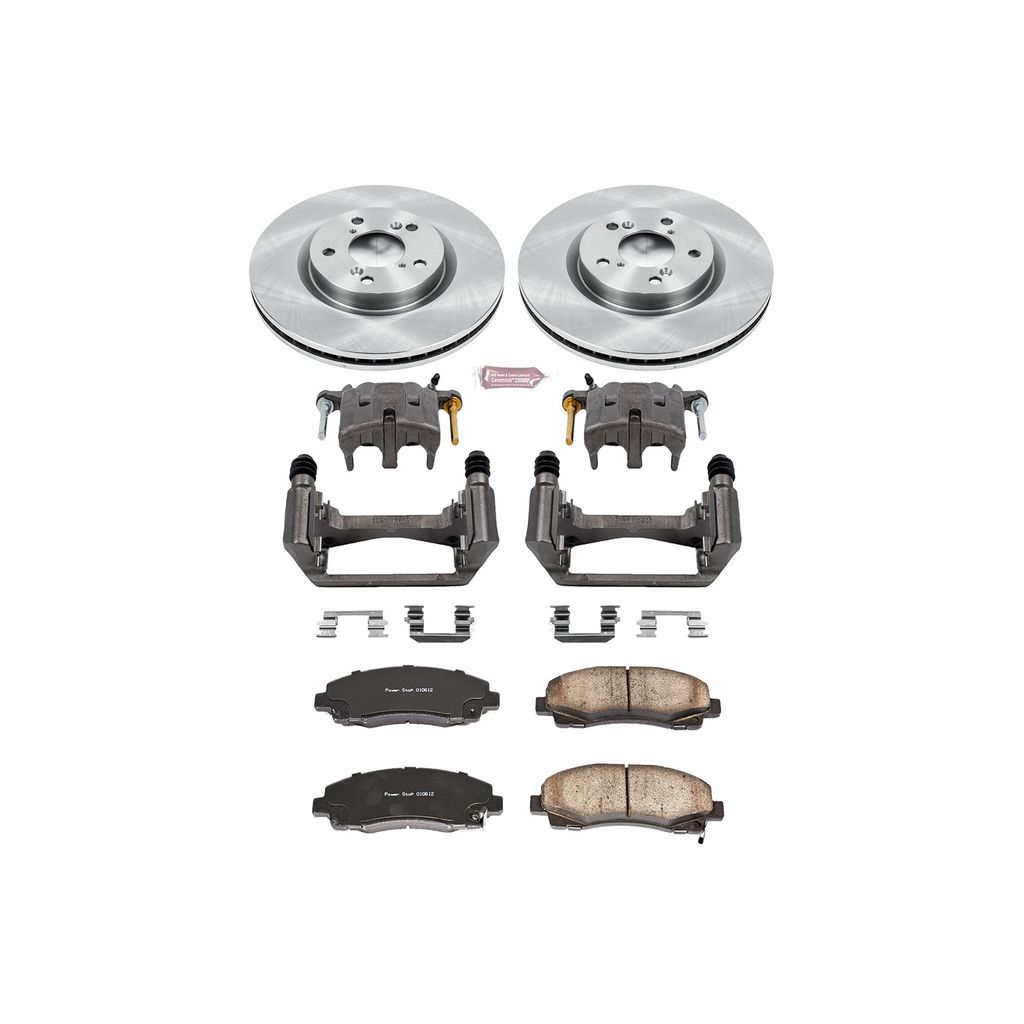 OE Stock Replacement Brake Pad, Rotor and Caliper Kit