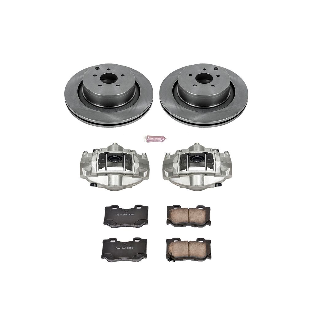 OE Stock Replacement Brake Pad, Rotor and Caliper Kit