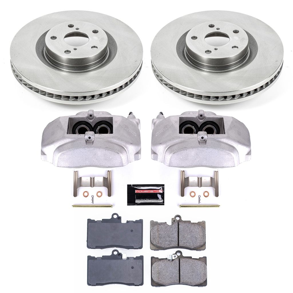 OE Stock Replacement Brake Pad, Rotor and Caliper Kit