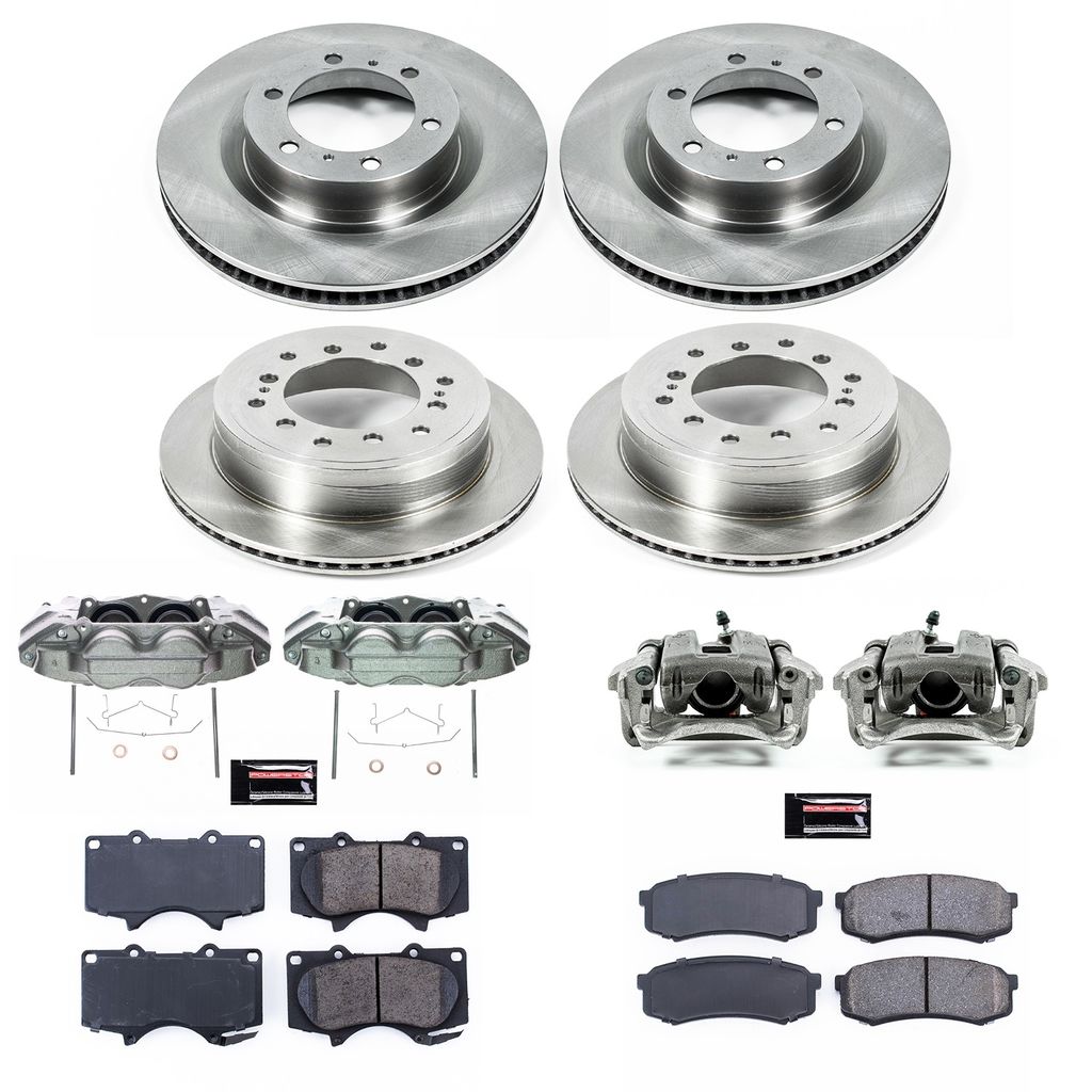 PowerStop KCOE5874A - OE Stock Replacement Brake Pad, Rotor and Caliper Kit