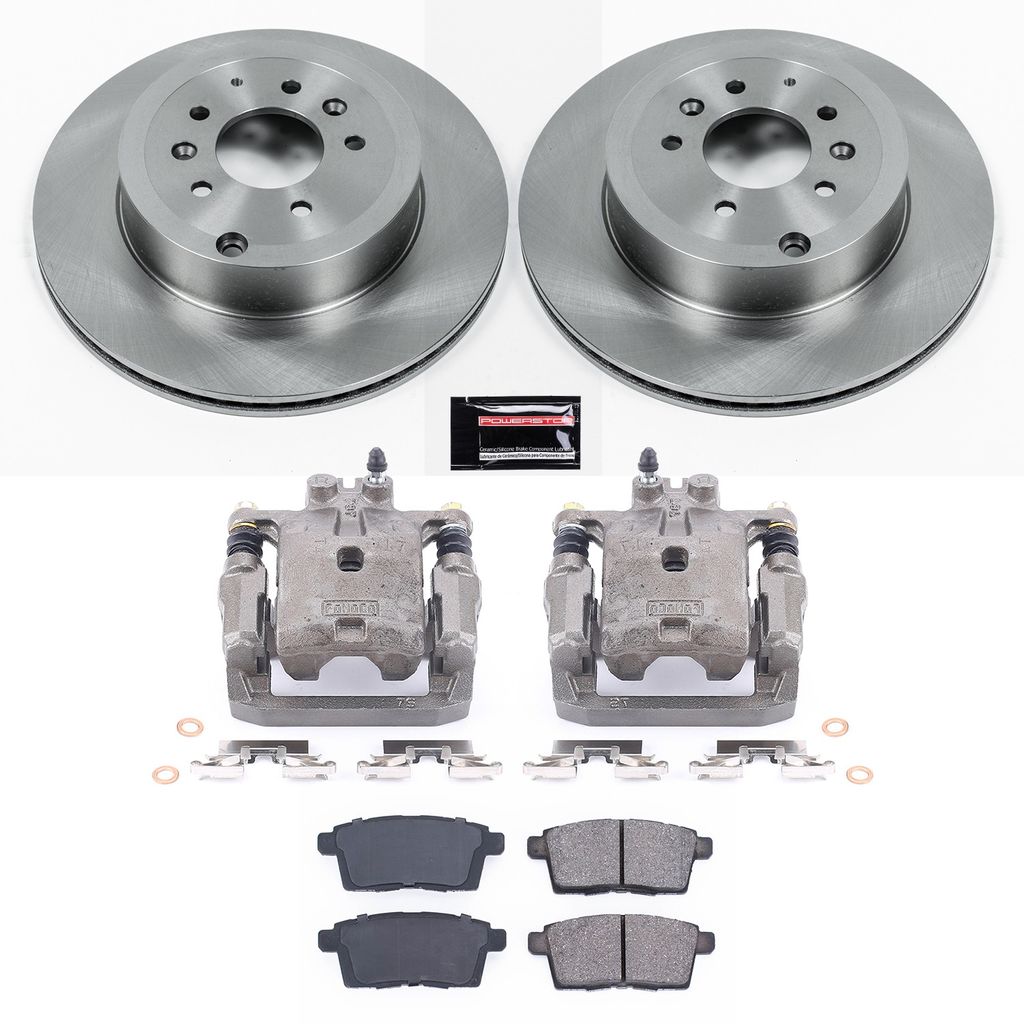 OE Stock Replacement Brake Pad, Rotor and Caliper Kit