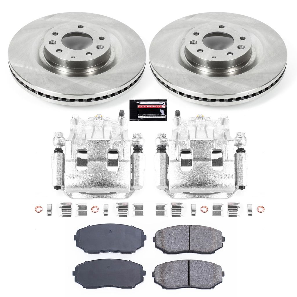 PowerStop KCOE5878A - OE Stock Replacement Brake Pad, Rotor and Caliper Kit