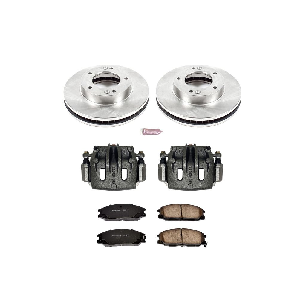 PowerStop KCOE5899 - OE Stock Replacement Brake Pad, Rotor and Caliper Kit