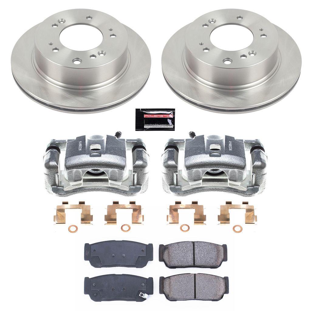 PowerStop KCOE5910 - OE Stock Replacement Brake Pad, Rotor and Caliper Kit