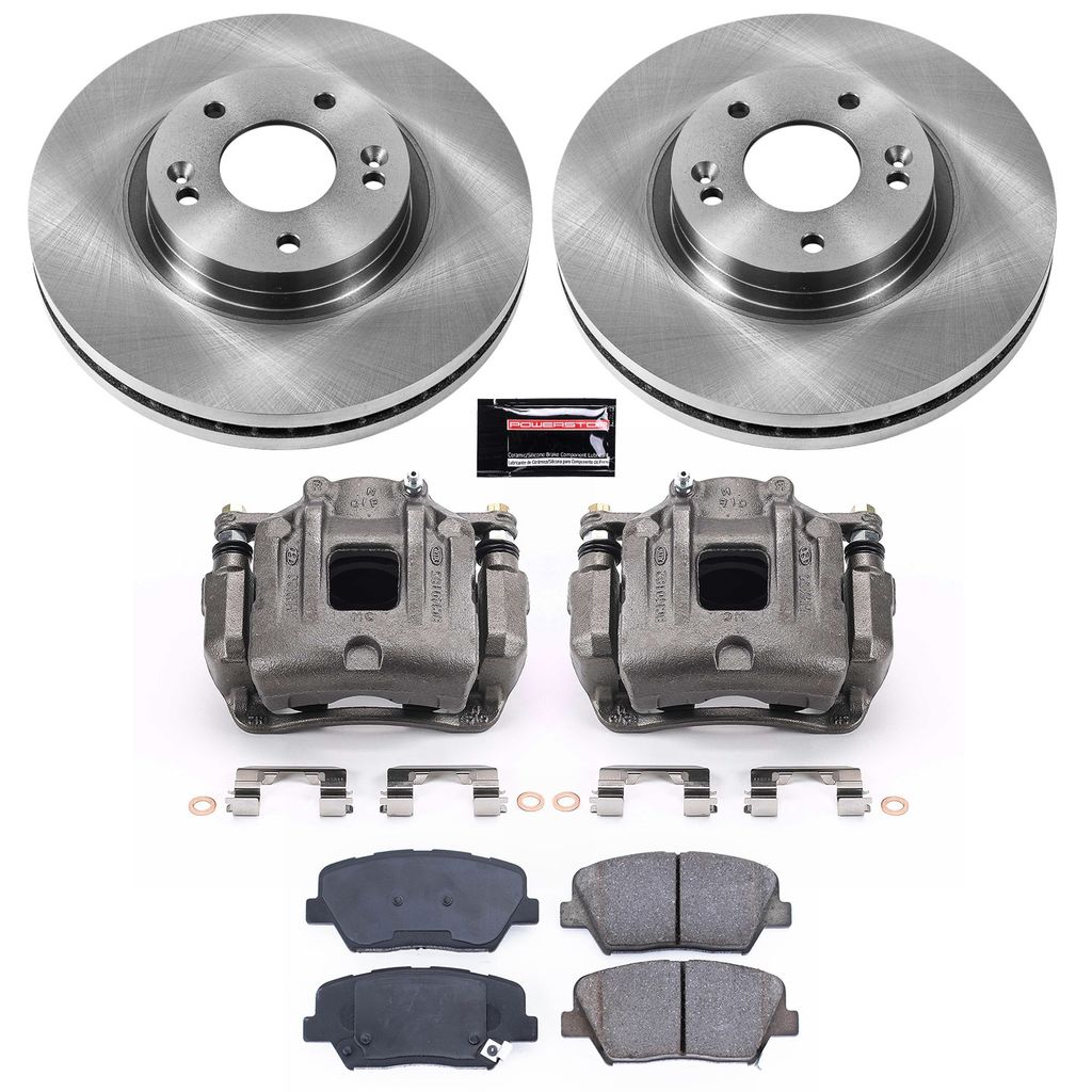PowerStop KCOE5926 - OE Stock Replacement Brake Pad, Rotor and Caliper Kit