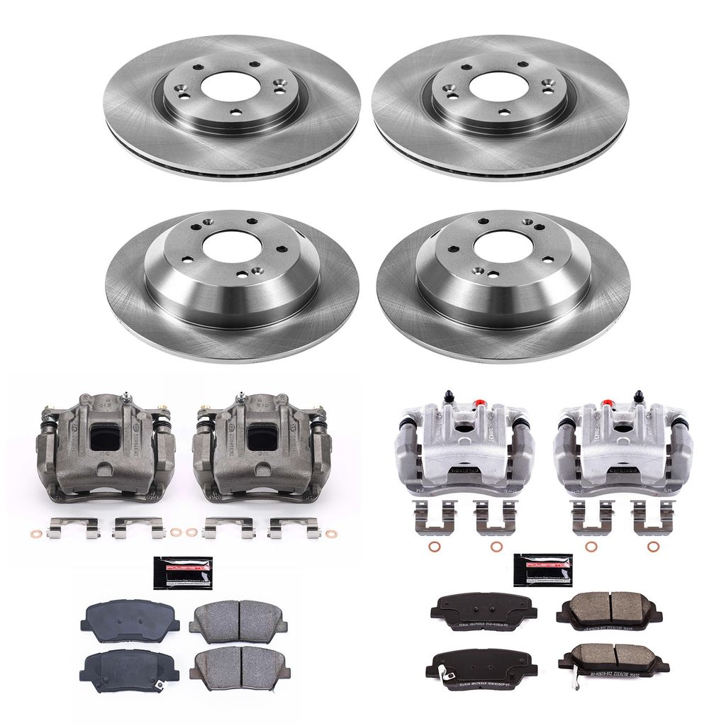 PowerStop KCOE5927 - OE Stock Replacement Brake Pad, Rotor and Caliper Kit