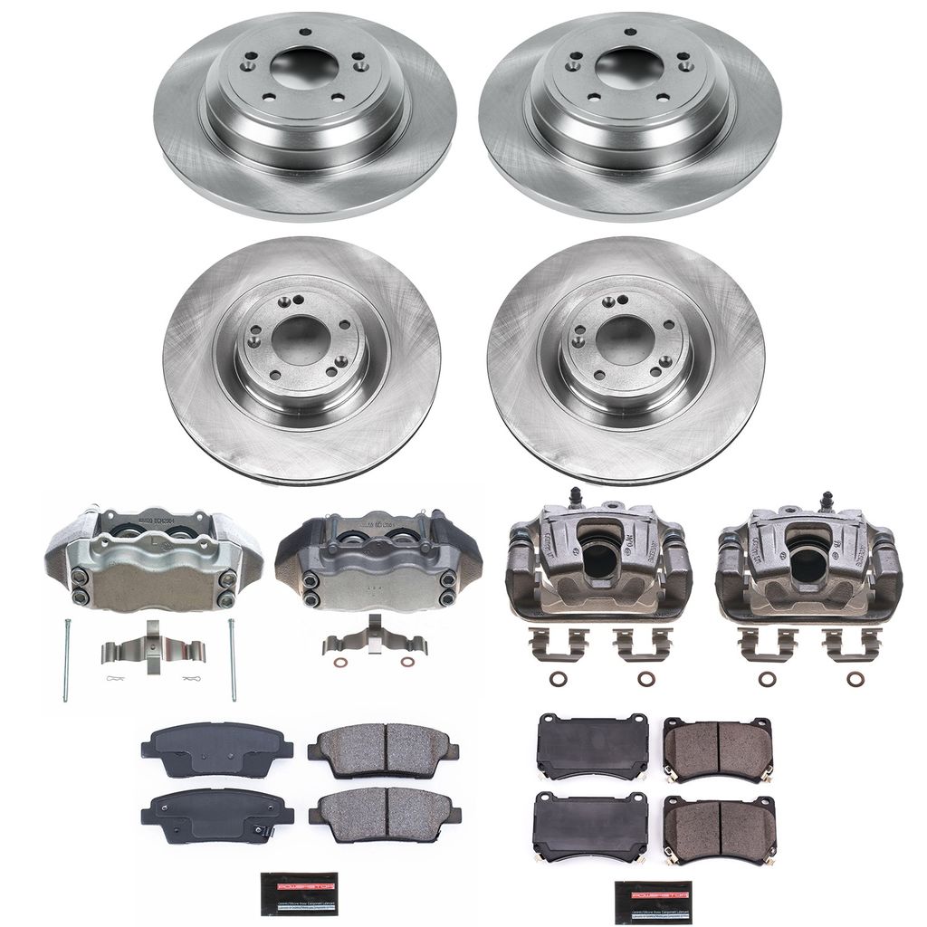 PowerStop KCOE5929 - OE Stock Replacement Brake Pad, Rotor and Caliper Kit