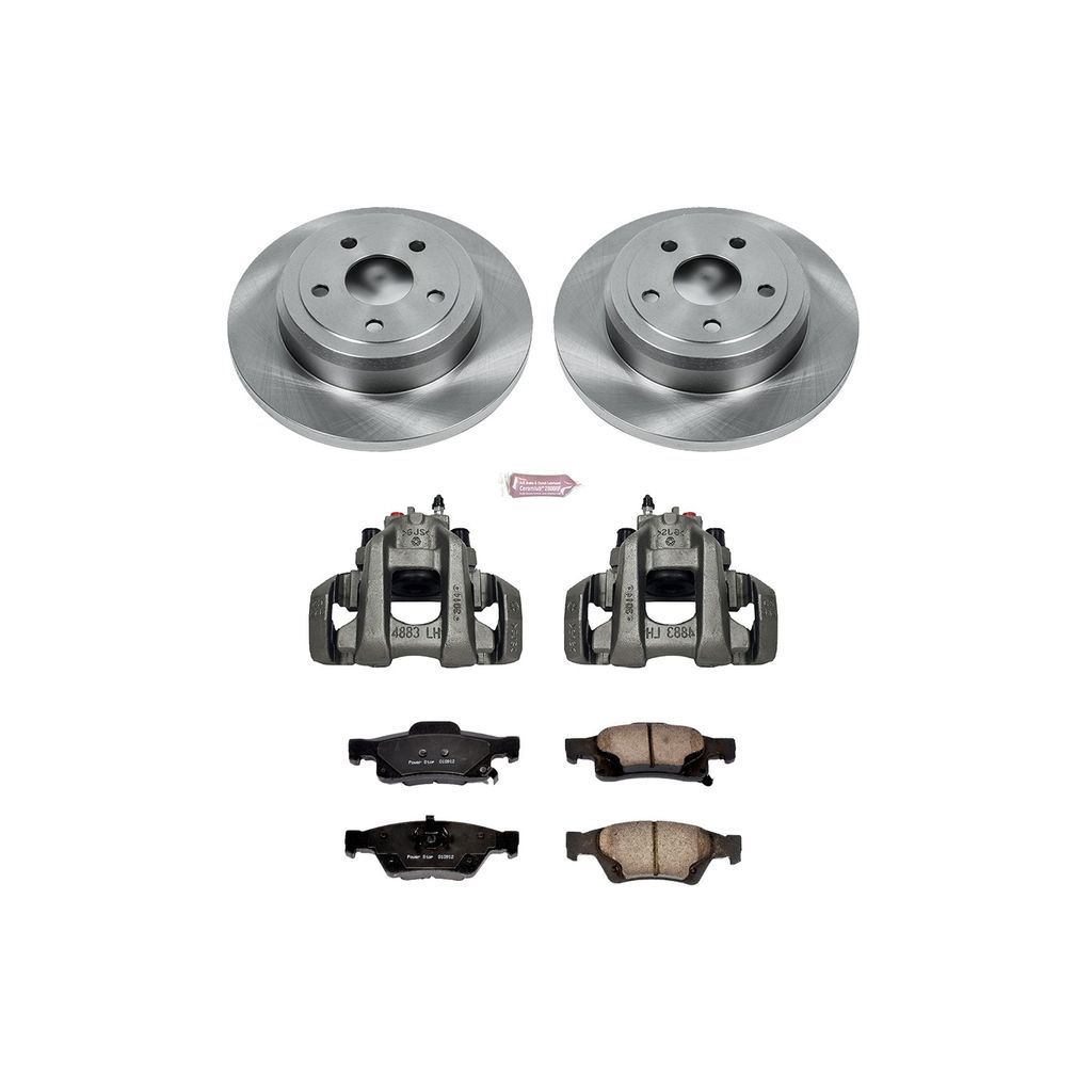 OE Stock Replacement Brake Pad, Rotor and Caliper Kit
