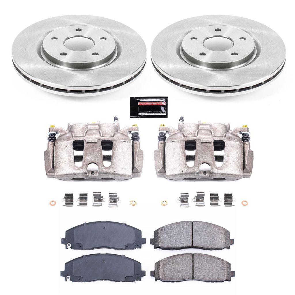 OE Stock Replacement Brake Pad, Rotor and Caliper Kit