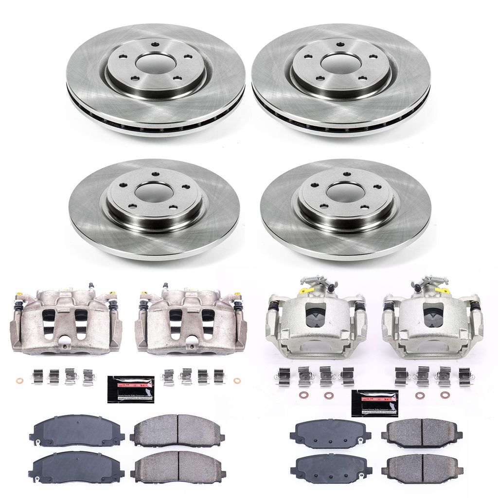 PowerStop KCOE5960 - OE Stock Replacement Brake Pad, Rotor and Caliper Kit