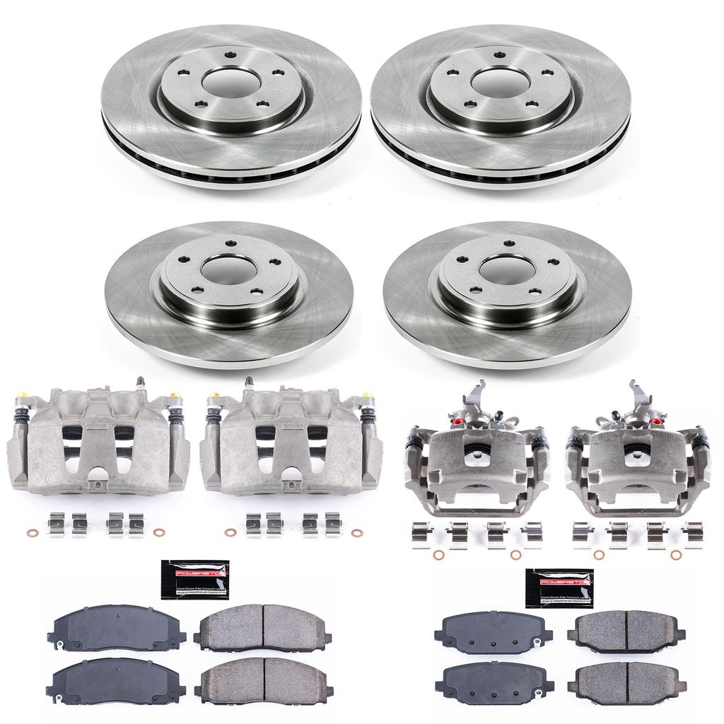 PowerStop KCOE5960B - OE Stock Replacement Brake Pad, Rotor and Caliper Kit