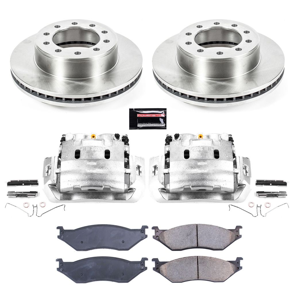 OE Stock Replacement Brake Pad, Rotor and Caliper Kit