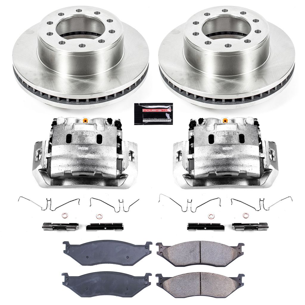 PowerStop KCOE5965 - OE Stock Replacement Brake Pad, Rotor and Caliper Kit