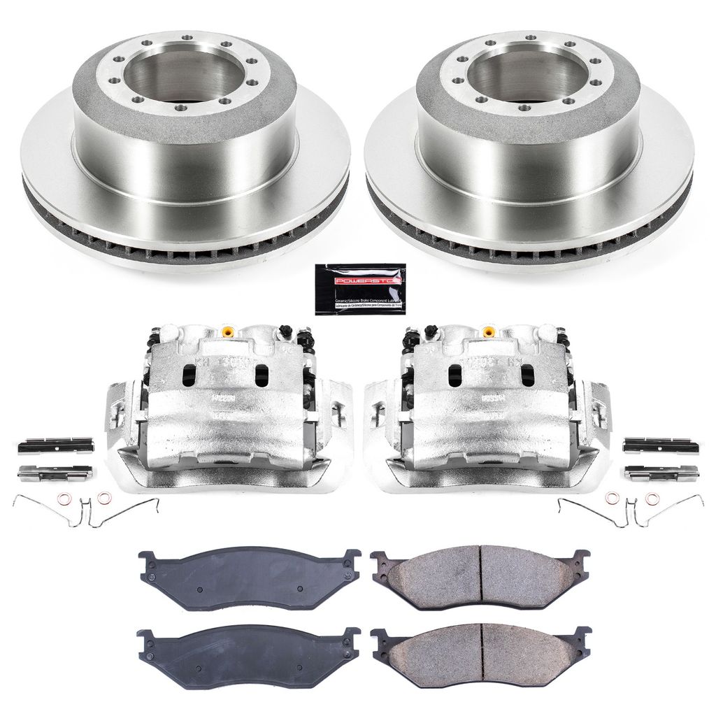 PowerStop KCOE5966 - OE Stock Replacement Brake Pad, Rotor and Caliper Kit
