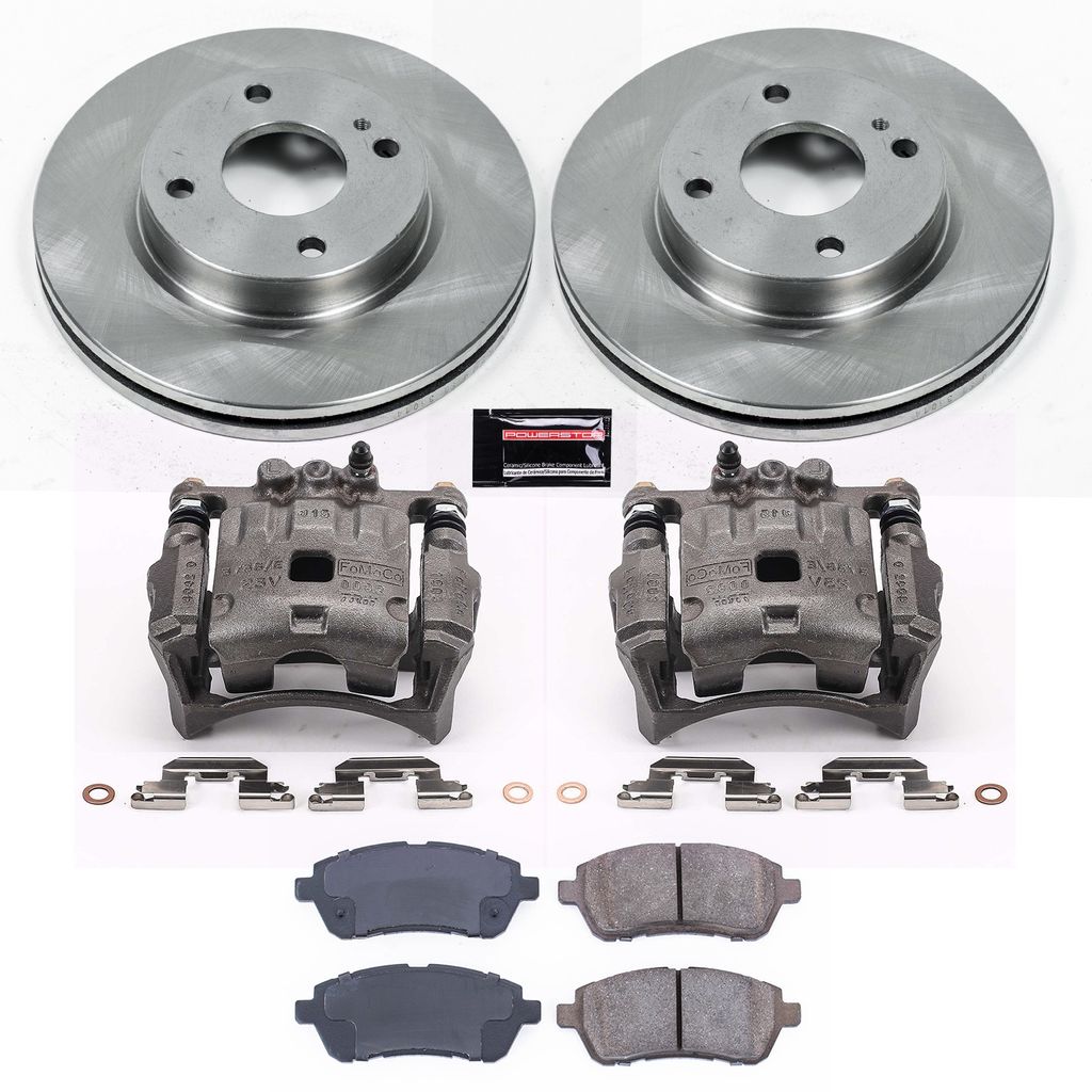 PowerStop KCOE5969 - OE Stock Replacement Brake Pad, Rotor and Caliper Kit
