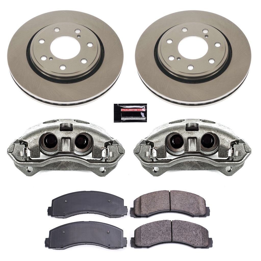 OE Stock Replacement Brake Pad, Rotor and Caliper Kit