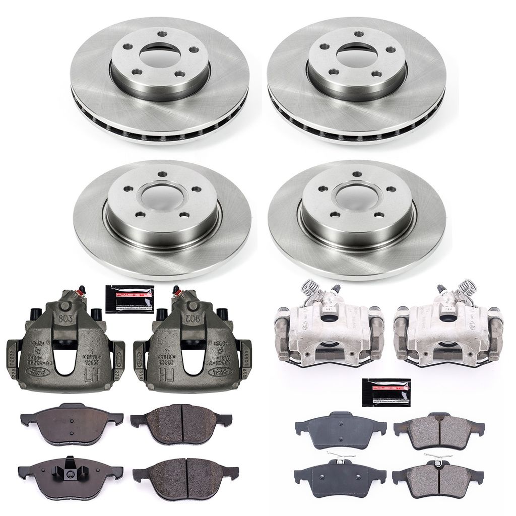 PowerStop KCOE5977A - OE Stock Replacement Brake Pad, Rotor and Caliper Kit