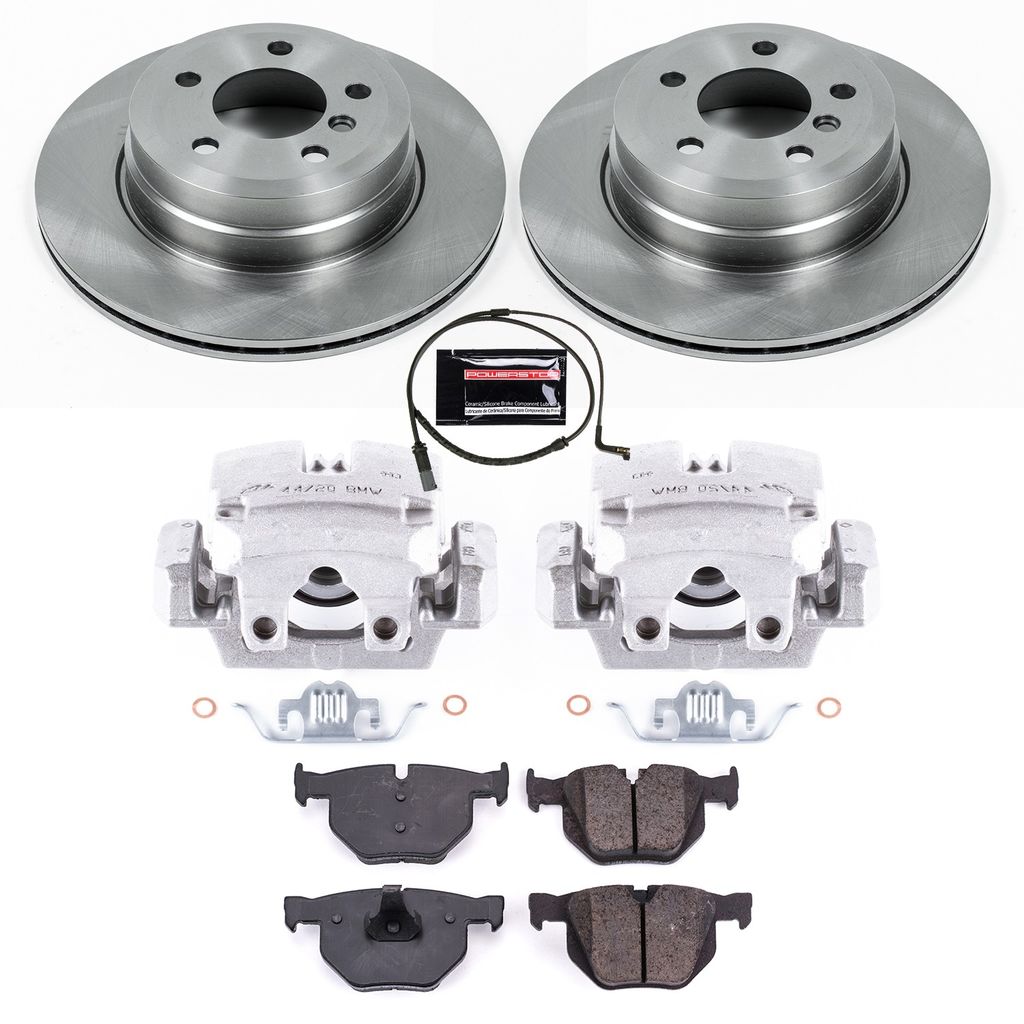 PowerStop KCOE5984 - OE Stock Replacement Brake Pad, Rotor and Caliper Kit