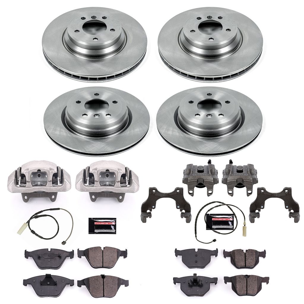 PowerStop KCOE6057 - OE Stock Replacement Brake Pad, Rotor and Caliper Kit