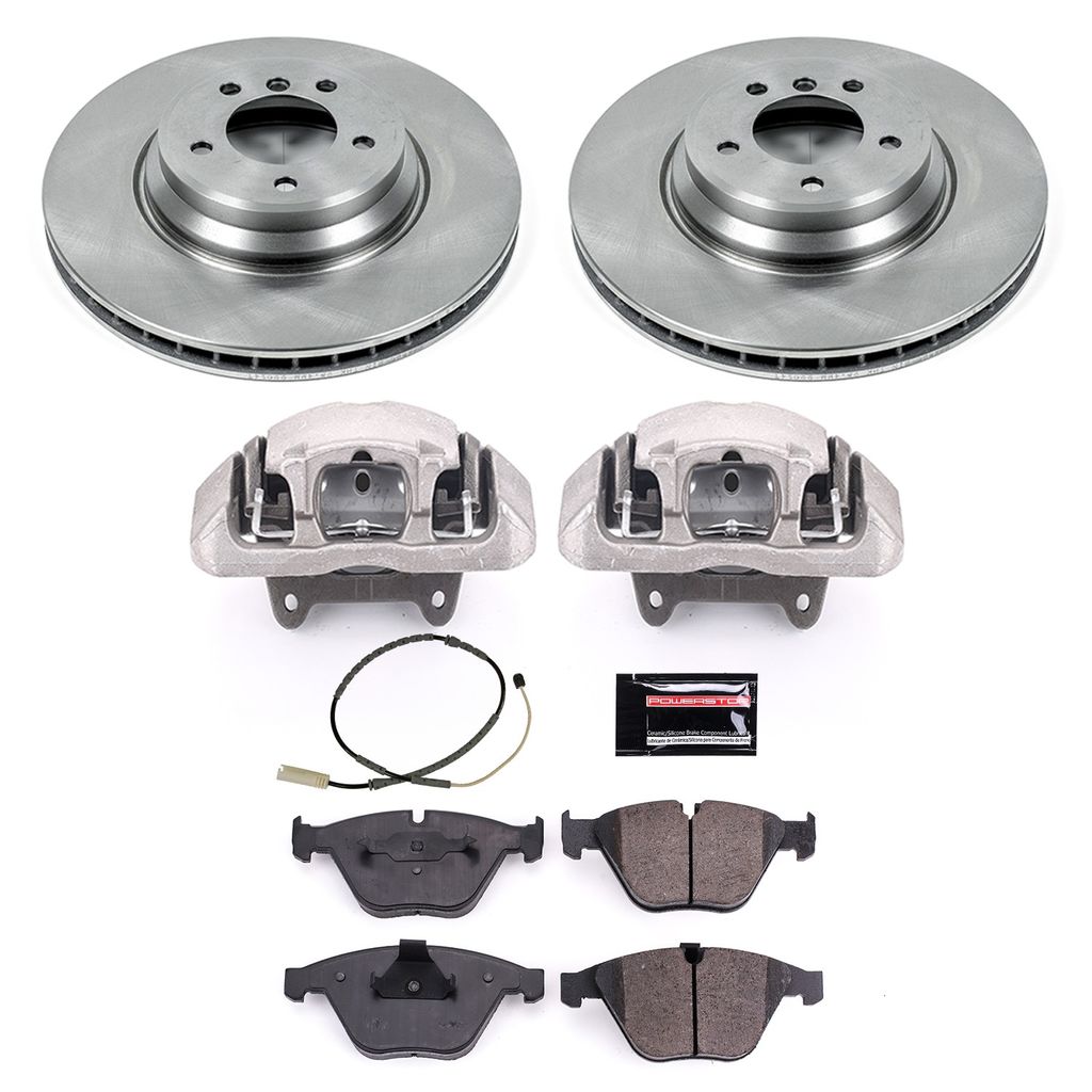 PowerStop KCOE6058 - OE Stock Replacement Brake Pad, Rotor and Caliper Kit