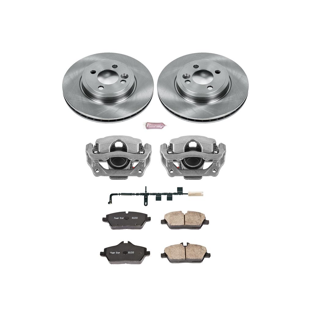 PowerStop KCOE6066 - OE Stock Replacement Brake Pad, Rotor and Caliper Kit